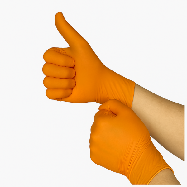 Guantes Nitrilo Naranja
