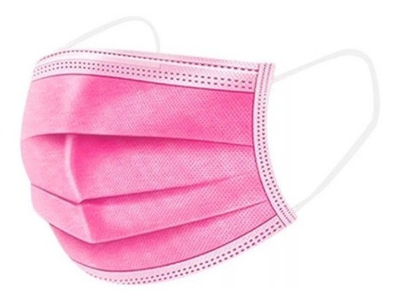 Tapabocas Rosado Empaque Individual