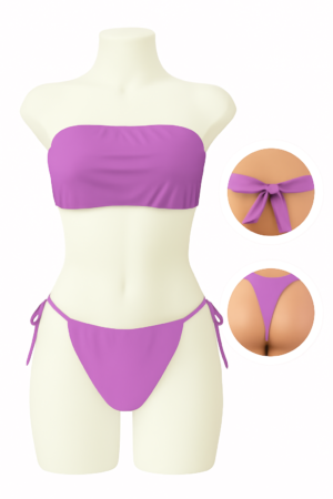 Panty Top  Tiras Color Lila Paquete x 10 Und