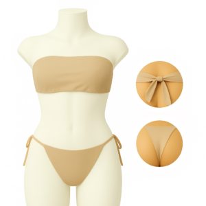 Panty Top  Tiras Color Caqui Paquete x 10 Und