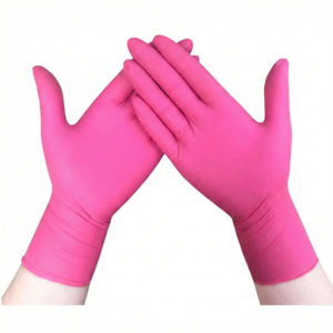 Guantes Nitrilo Fucsia Caja x 100 Und