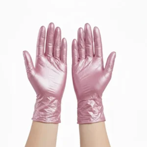 Guantes Nitrilo Rosado Metalizado Caja x 100 Und